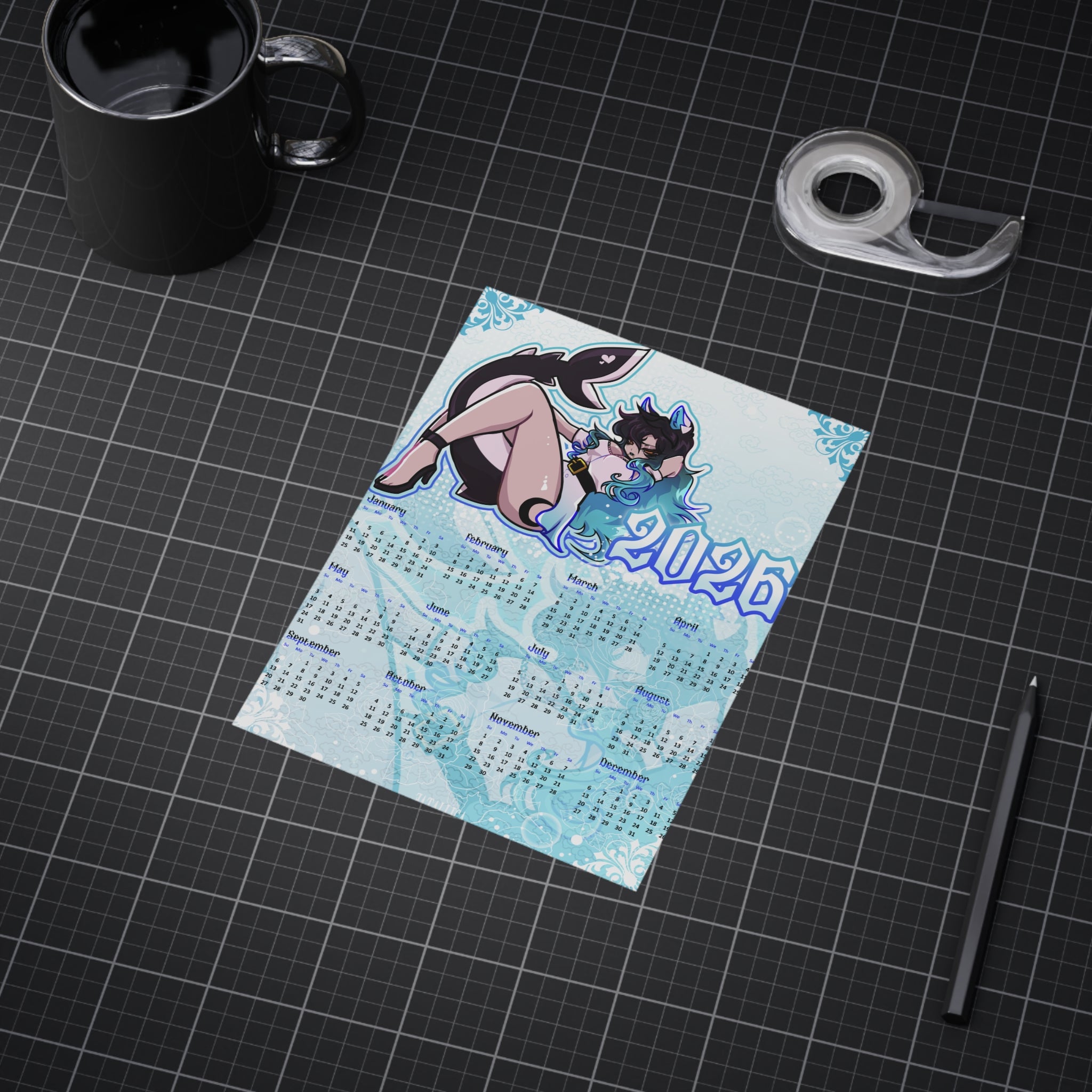 Sereana 2026 Calendar Print