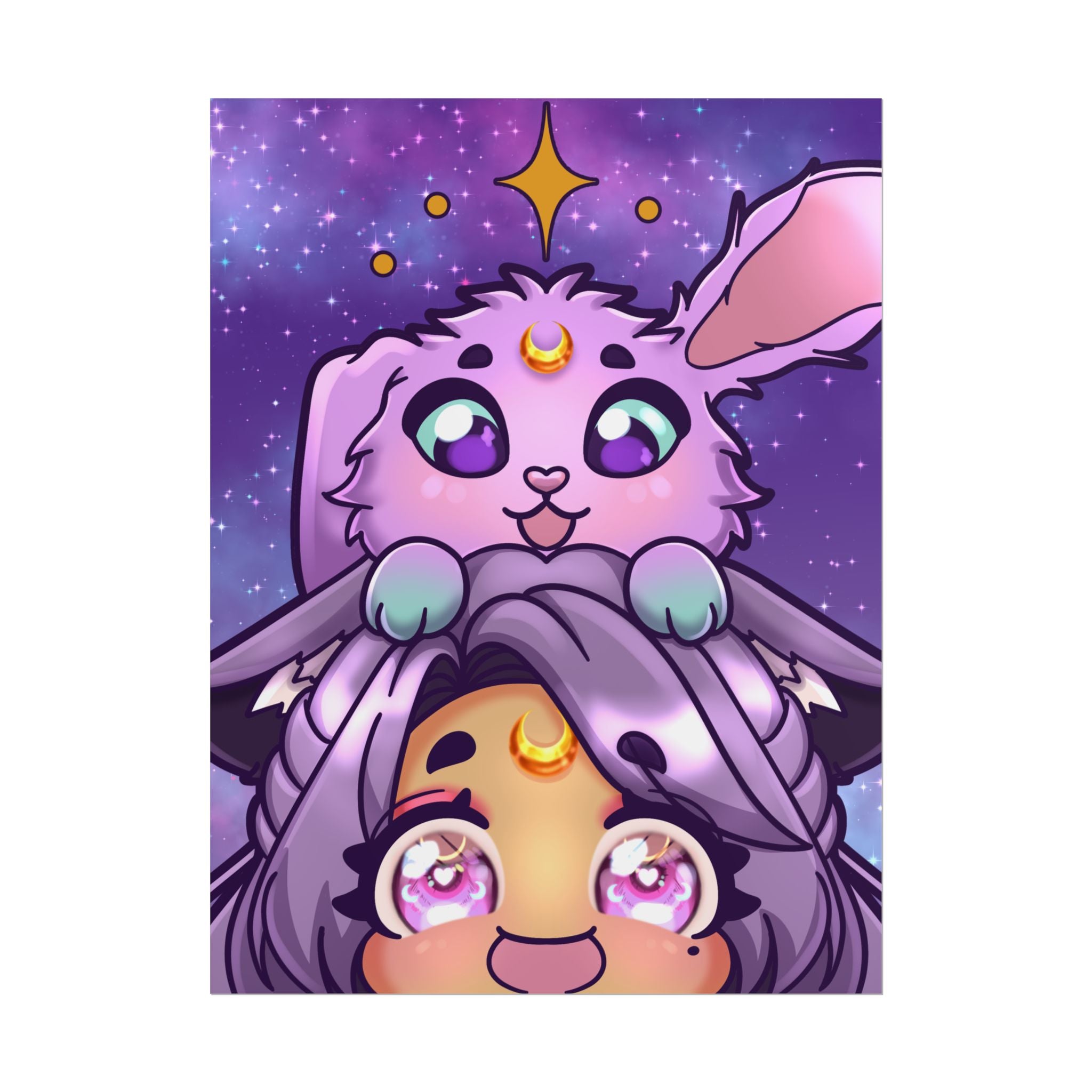 MoondustLeo "Moon & Jupiter" Poster