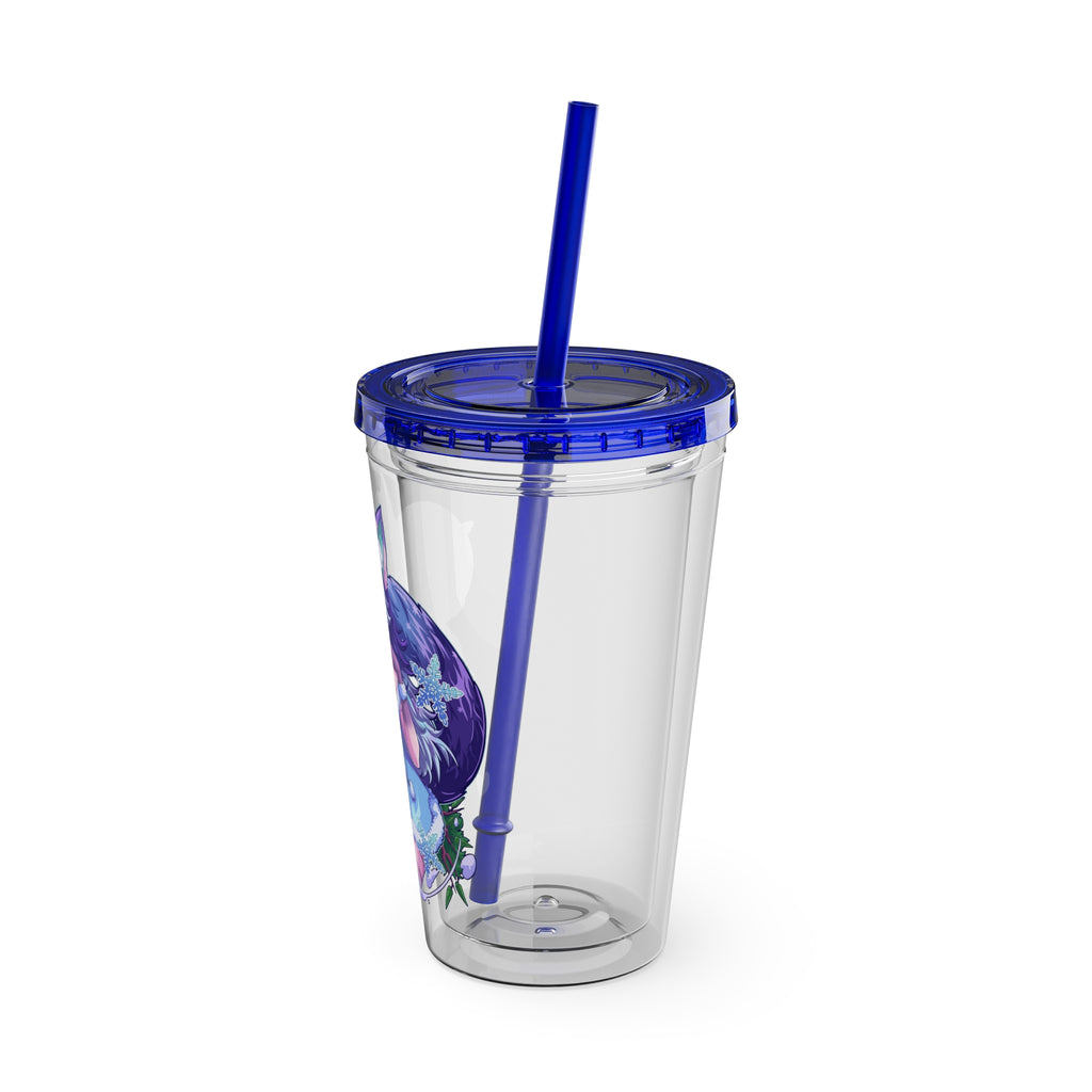 Honeybumz "Winter's Favorite Troublemaker" Acrylic Tumbler - KatDragonz