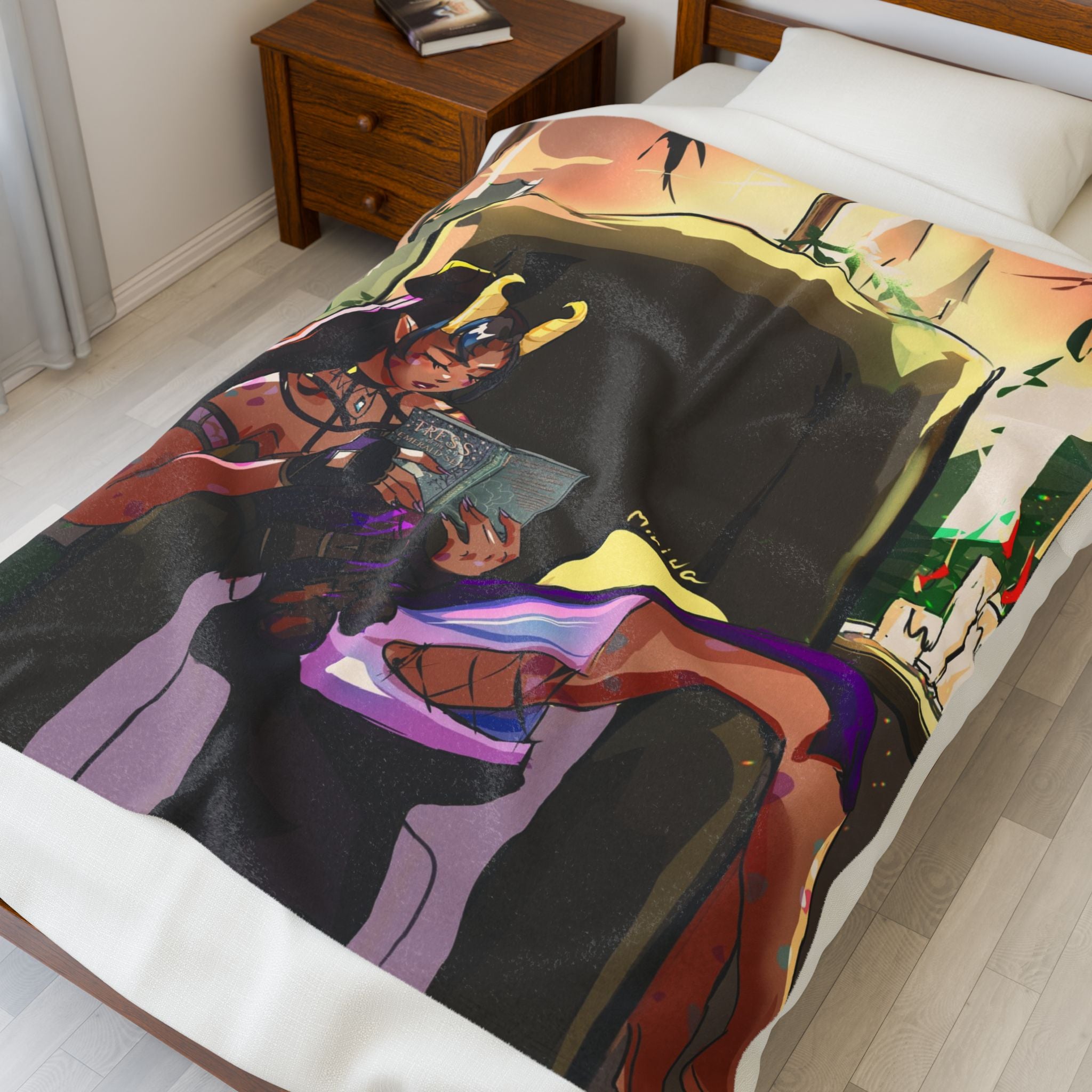 Snips "Reading" Plush Blanket