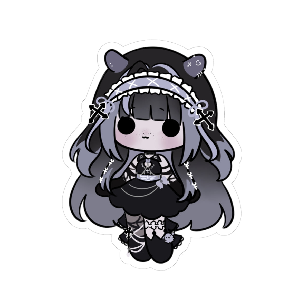 Ariel "Long Hair Cheeb" Sticker