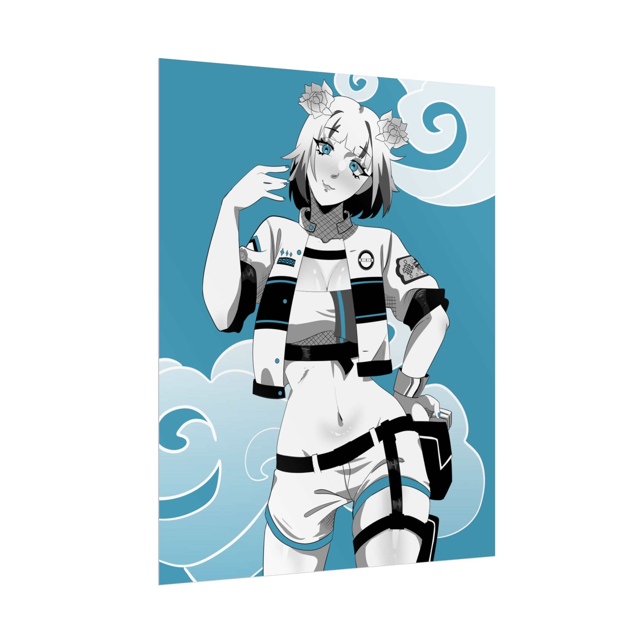 AshenMei Monochrome Poster