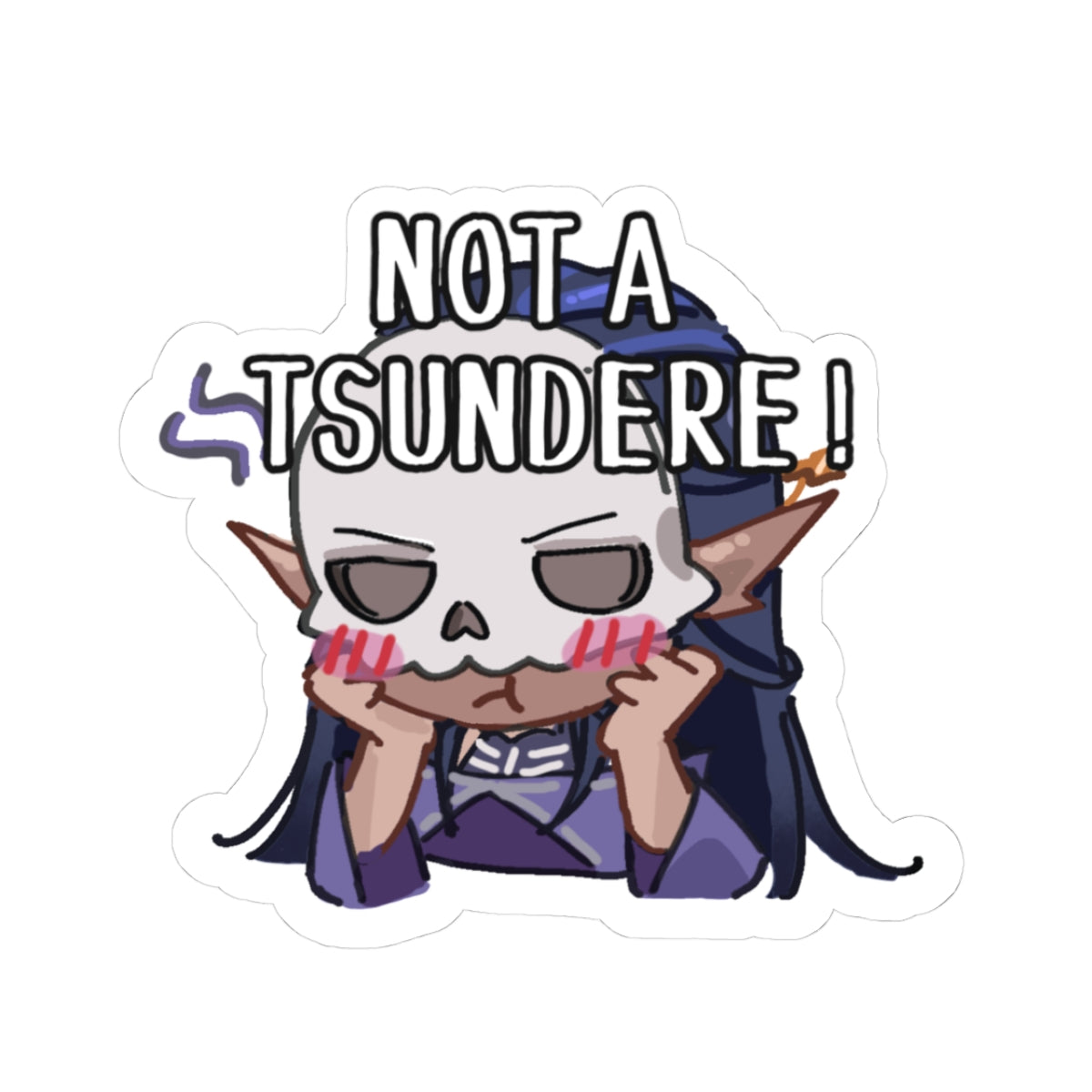mourningvenus "Not A Tsundere" Sticker
