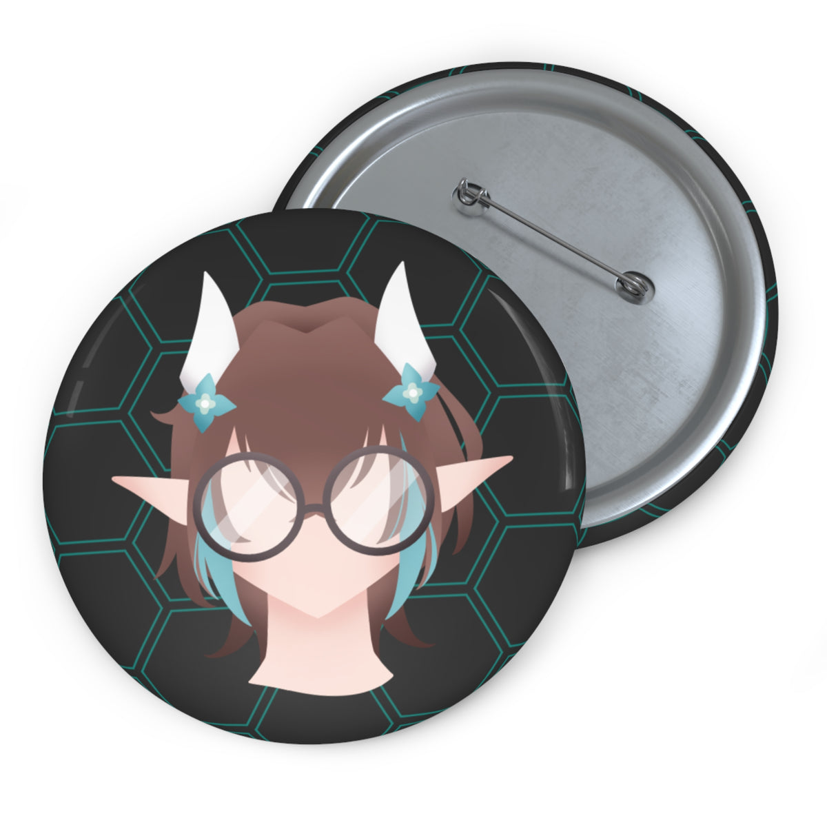 Ashdown Anthea "Silhouette" Pin Button