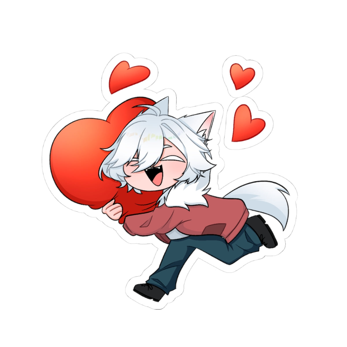 SaikuVT "Heart Hug" Sticker