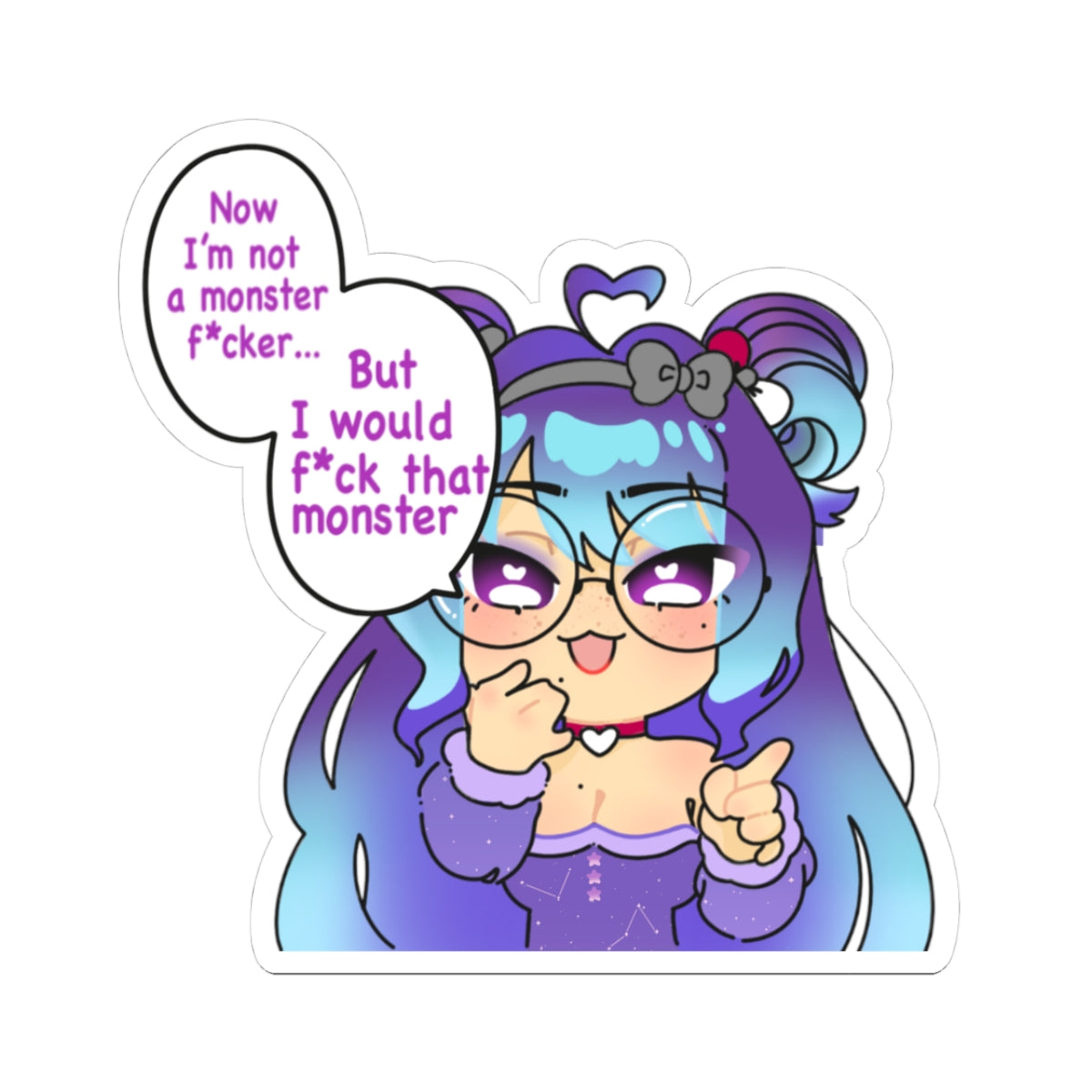 QuorriVT "MONSTER WHAT" Sticker