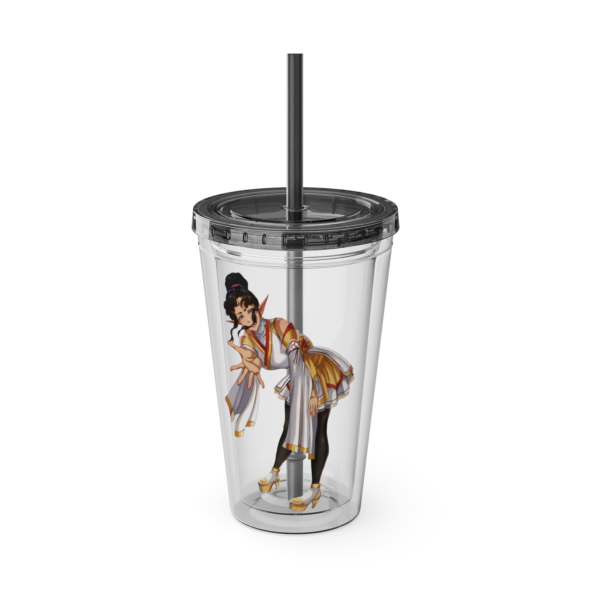 LadyKnightLynx "Reaching Out" Acrylic Tumbler