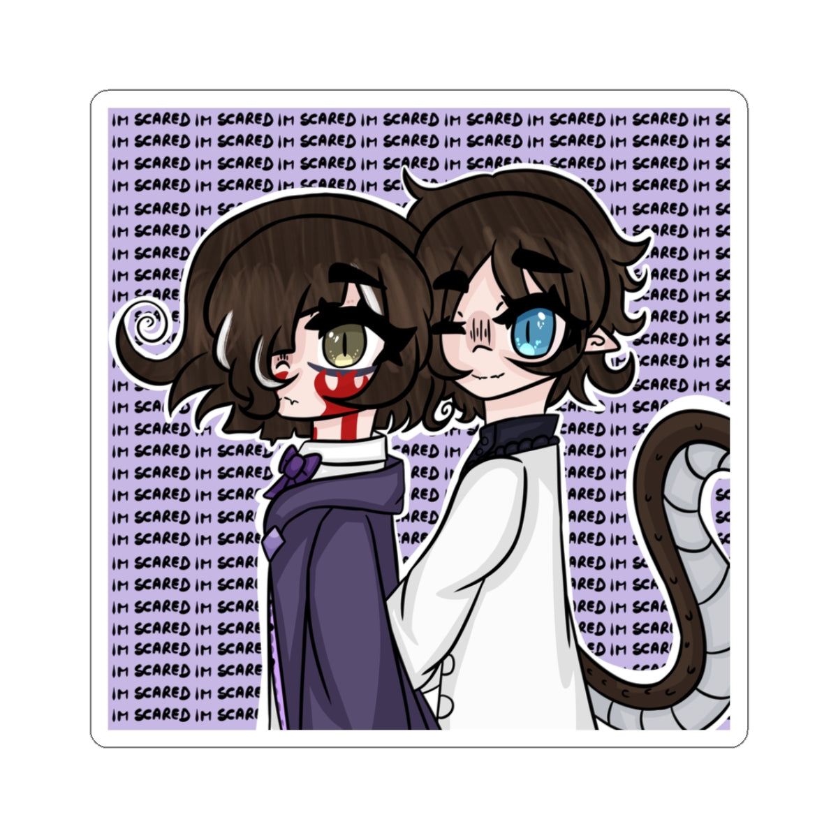 Renée Lysobore "I'm Scared" Sticker