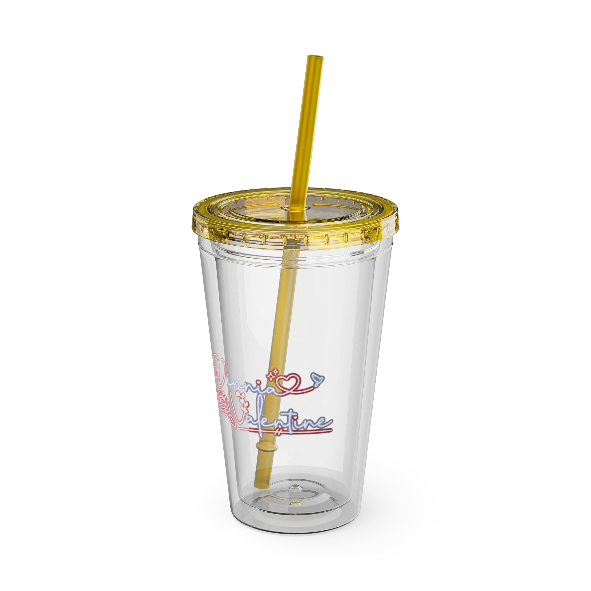 Vinnia Valentine "Rose Garden" Acrylic Tumbler