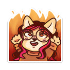 The Wise Doggo Fire Sticker