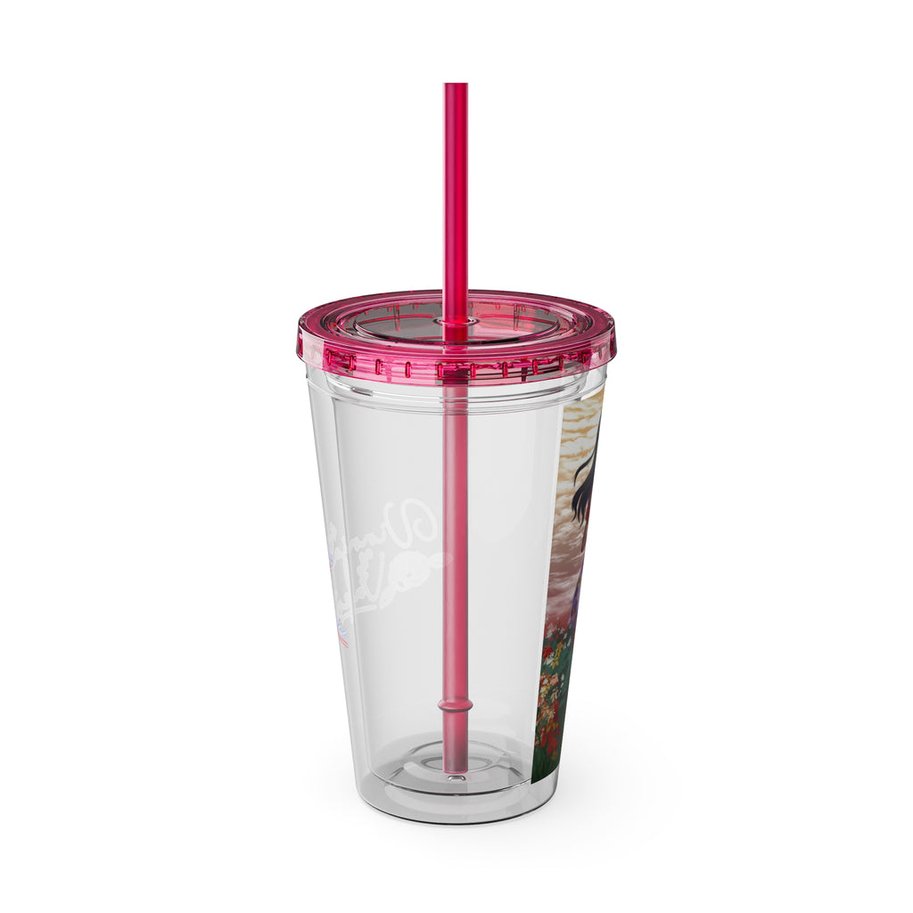 Vinnia Valentine "Rose Garden" Acrylic Tumbler