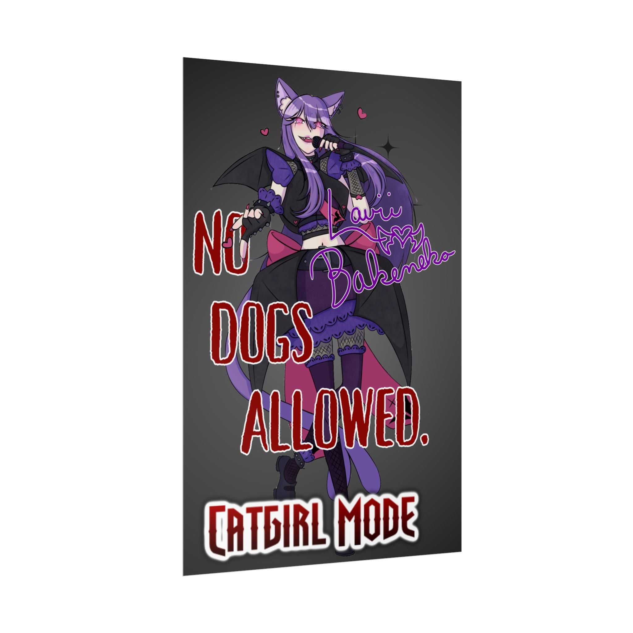Lavii Bakeneko "No Dogs Allowed" Poster