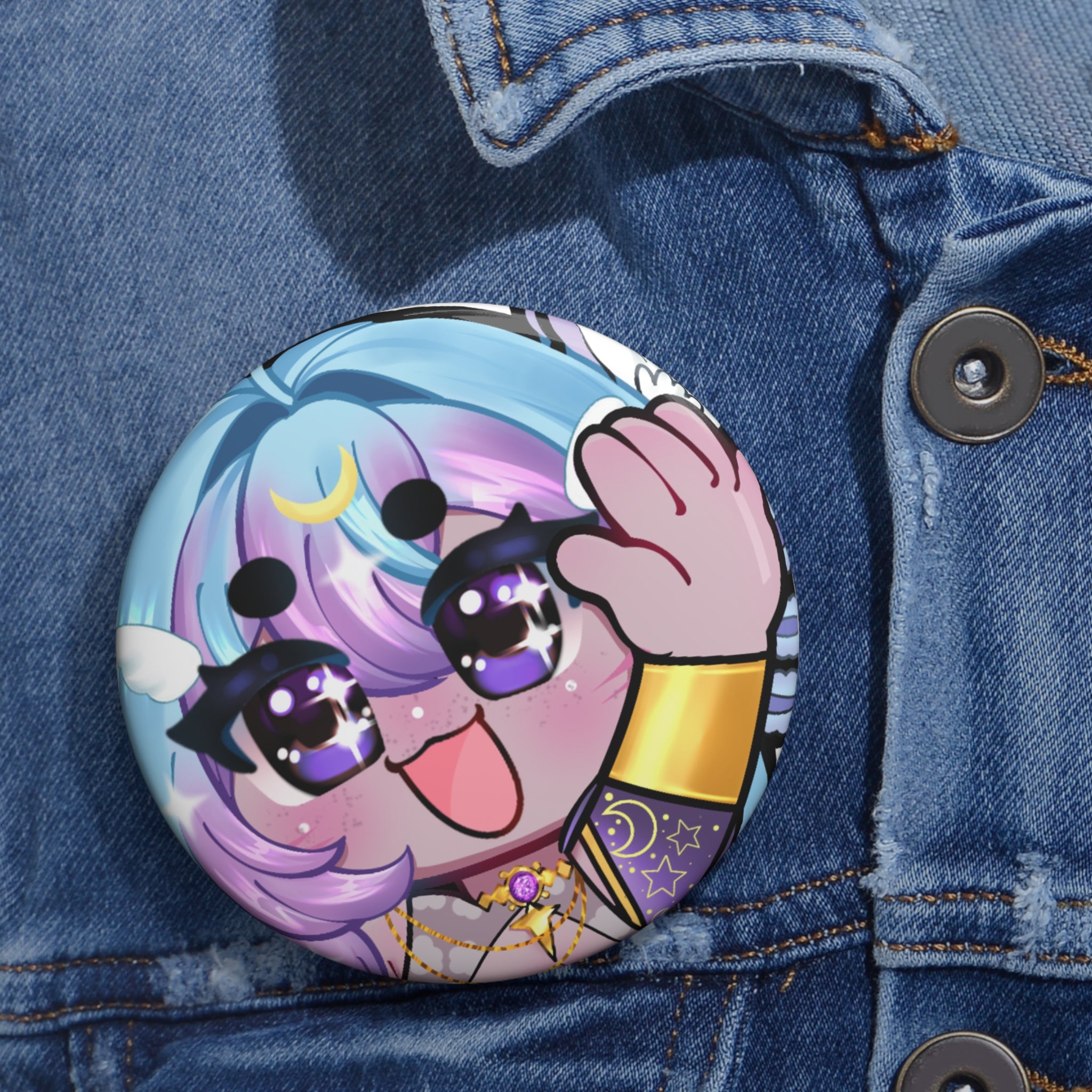 echosofferra "Wave" Pin Button