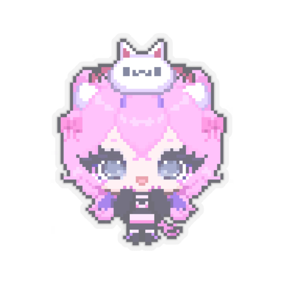 Pixel Kat Sticker