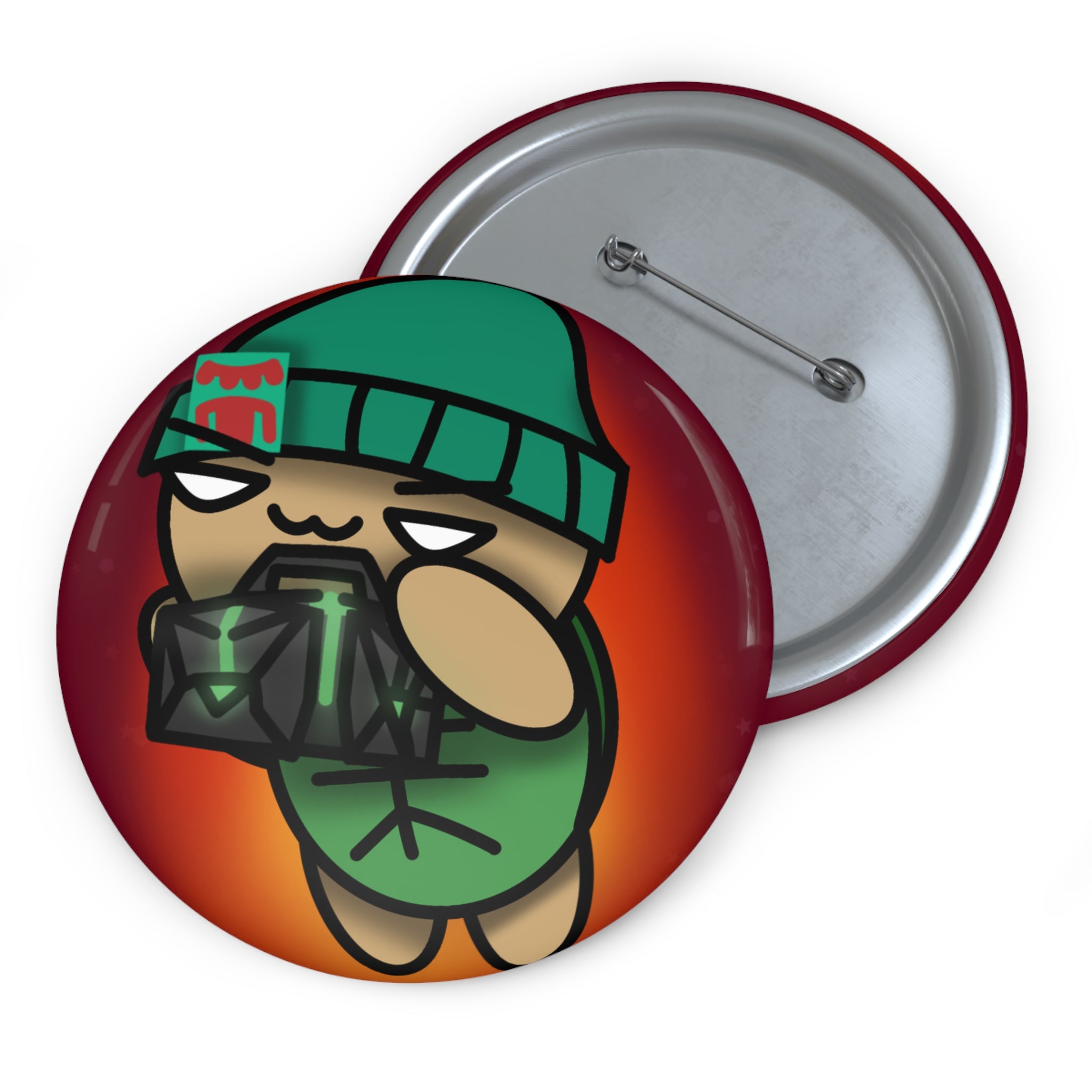 browntulstar "#BrownieVAL" Button Pin