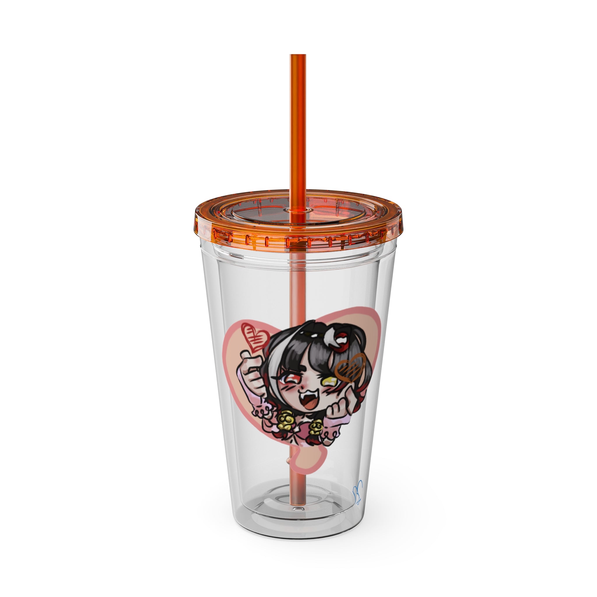 Vatsun Kabuki "Hearts~" Acrylic Tumbler