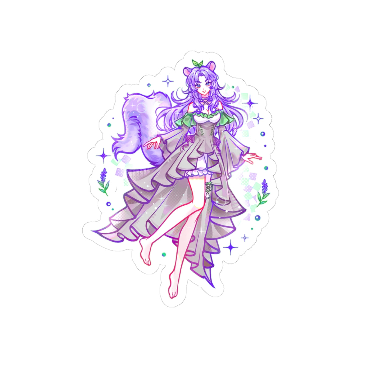 verbenavt "Flower Sparkles" Sticker
