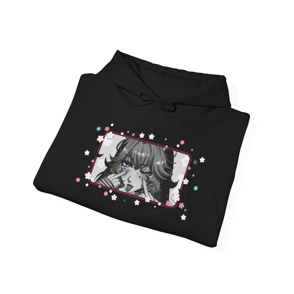 Solace Plum BW "Blep" Designer Hoodie
