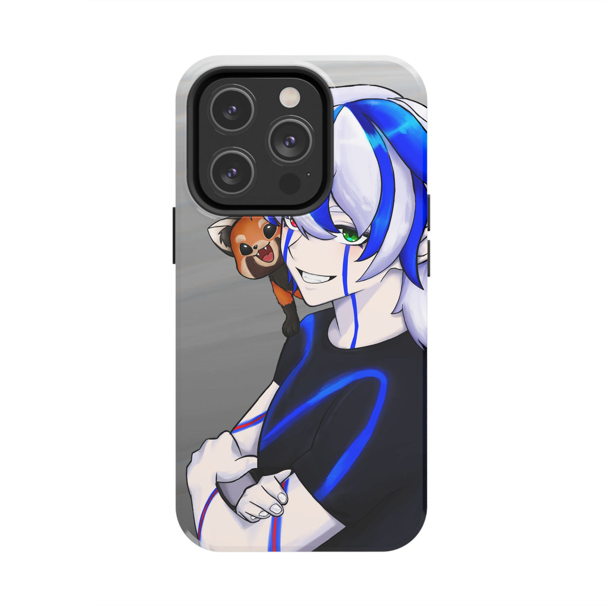 Ray Xash "Red Panda Companion" Phone Case