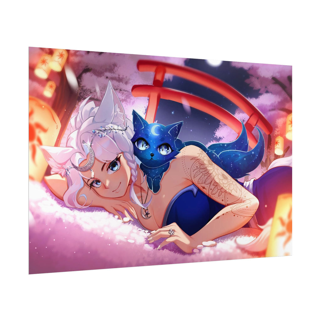 Reira Resting in Sakura Poster