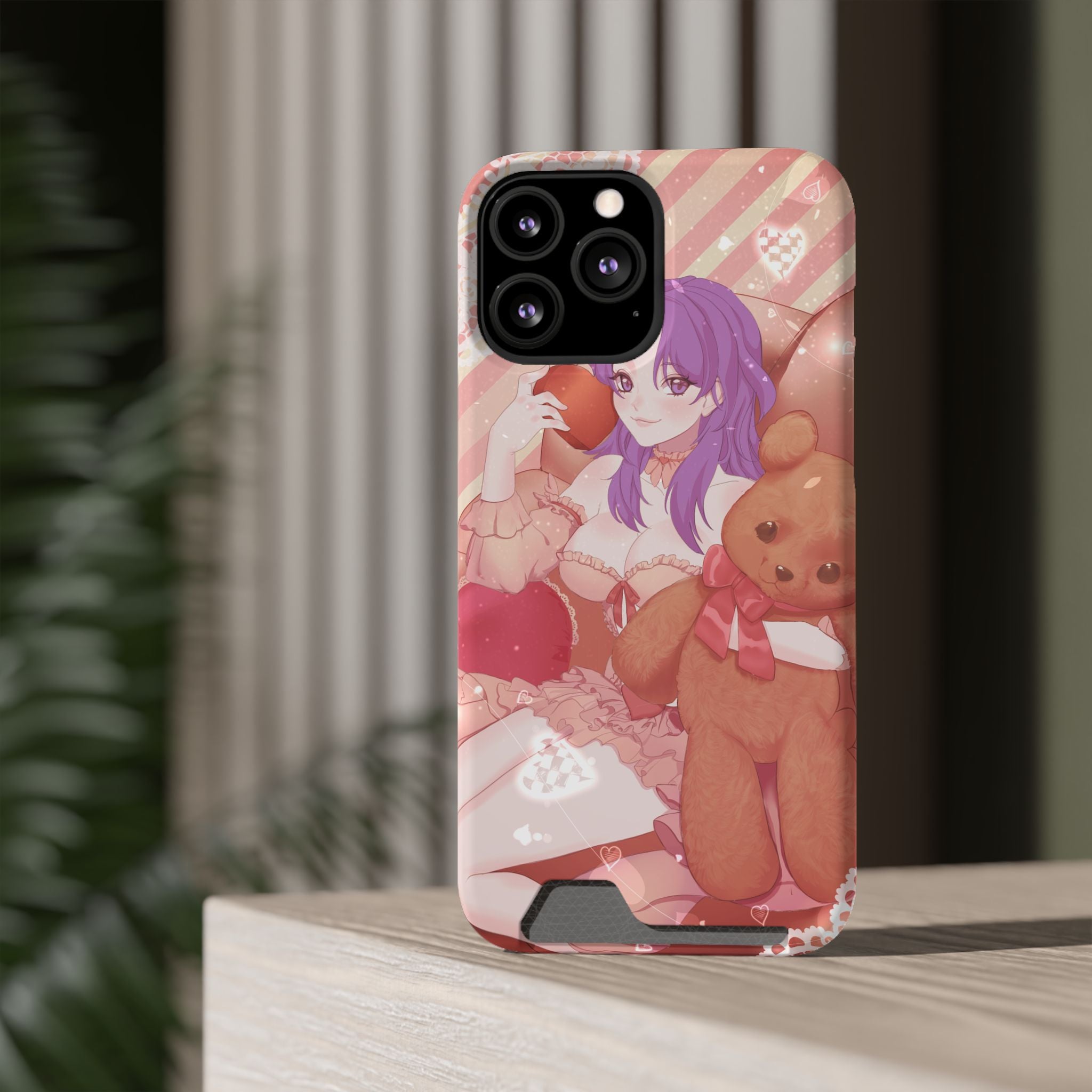 Angelica Phone Case With Card Holder