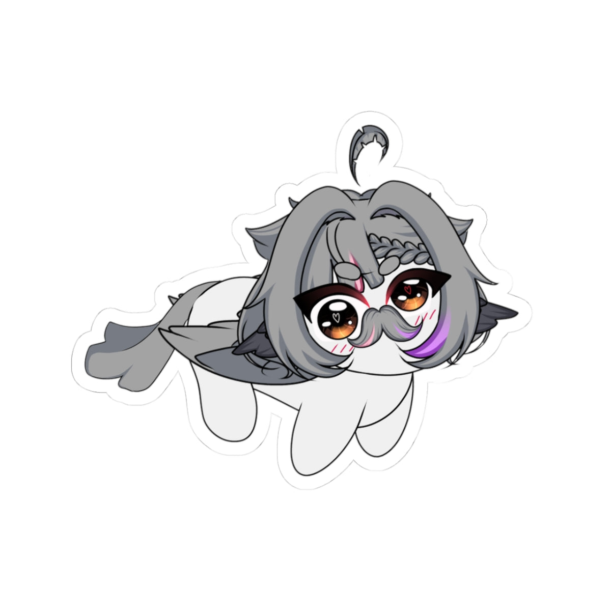 Little Dove "I Mustache You Something" Sticker