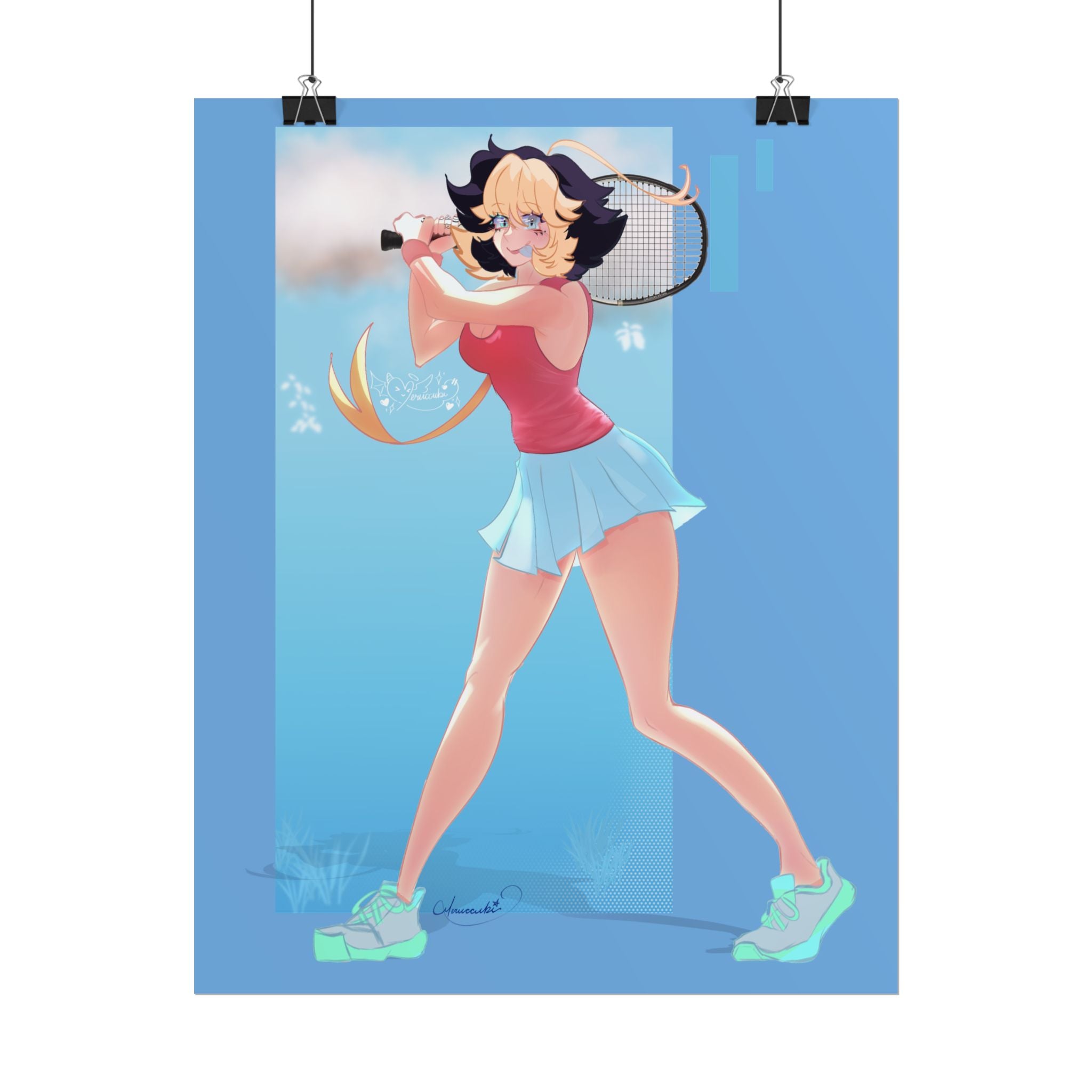 Meruccubi Tennis Poster