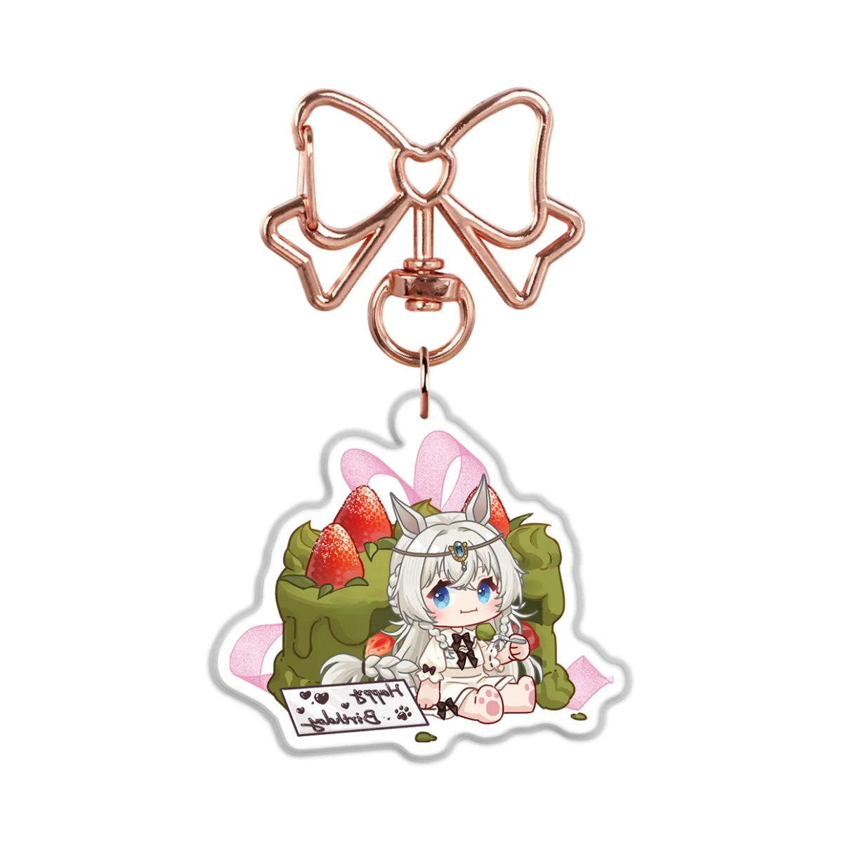 LIMITED Edda Hengist Front-Side Glitter Keychain