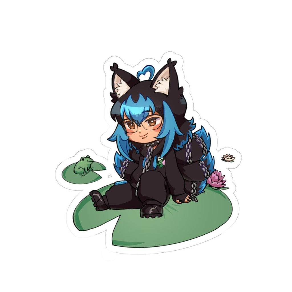 EizoVT "Lilypad Sitting" Sticker - KatDragonz