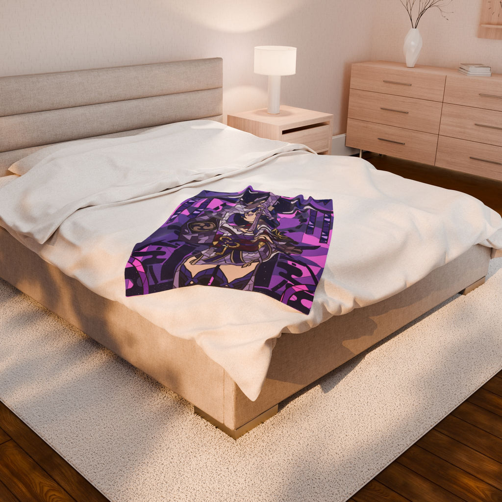Ei | Raiden Shogun Plush Throw Blanket
