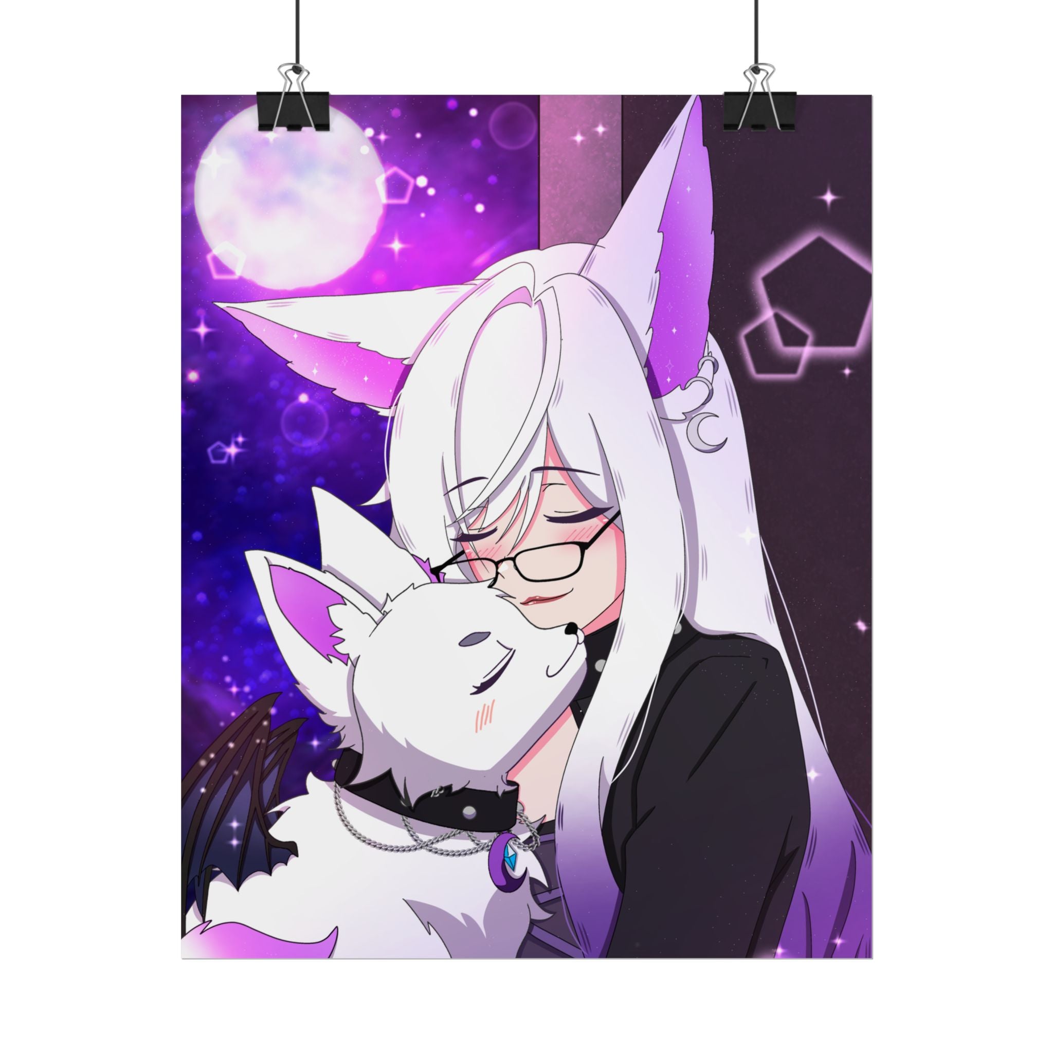 EepySpectre "Moonlit Hug" Poster