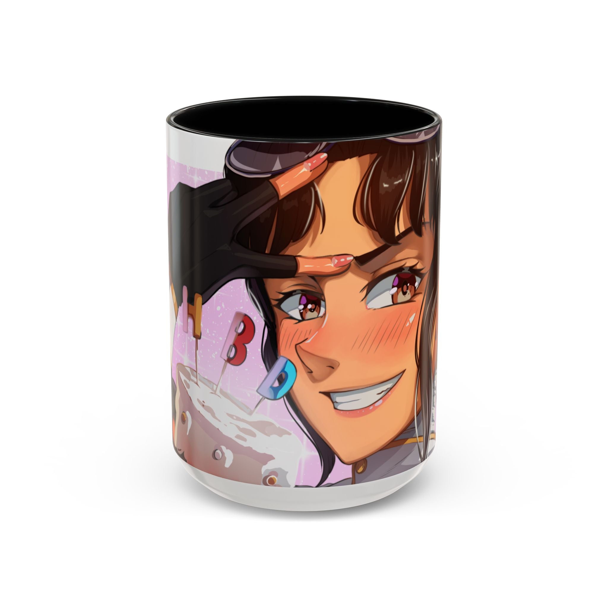 LadyKnightLynk "HBD" Accent Mug