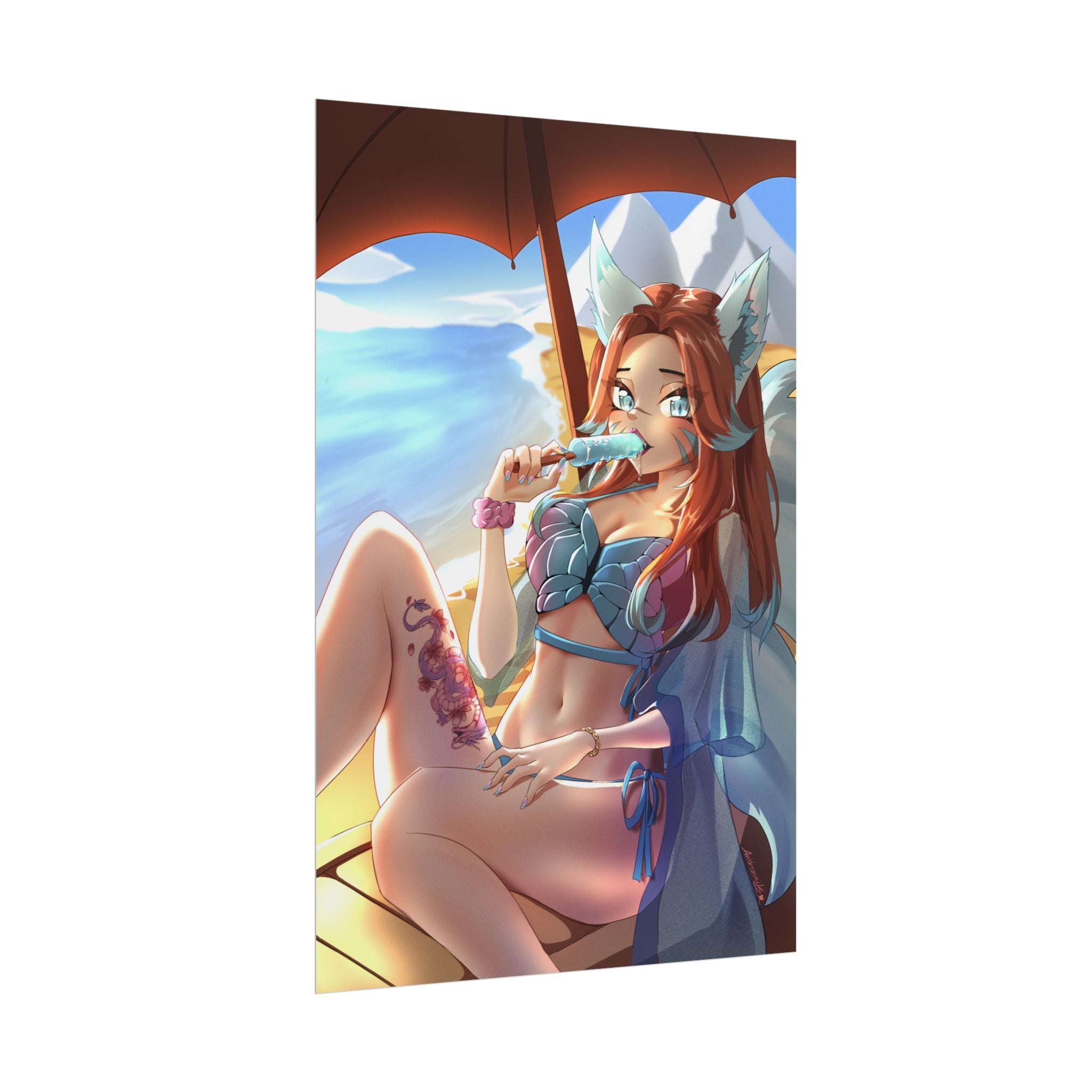 Luna Fujimaru "Seaside Vixen" Poster