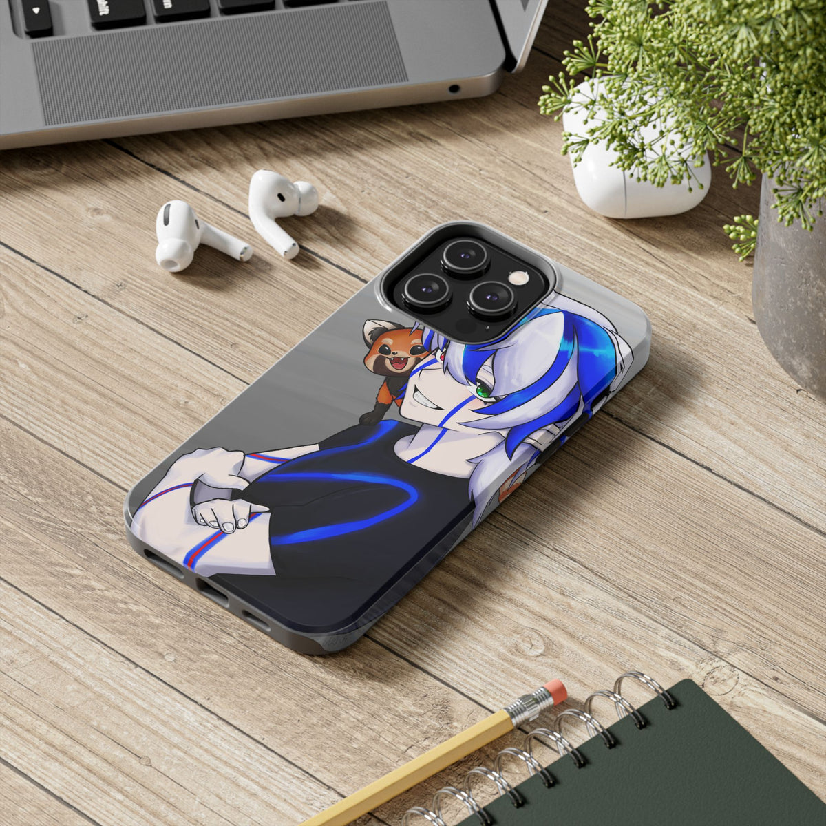 Ray Xash "Red Panda Companion" Phone Case