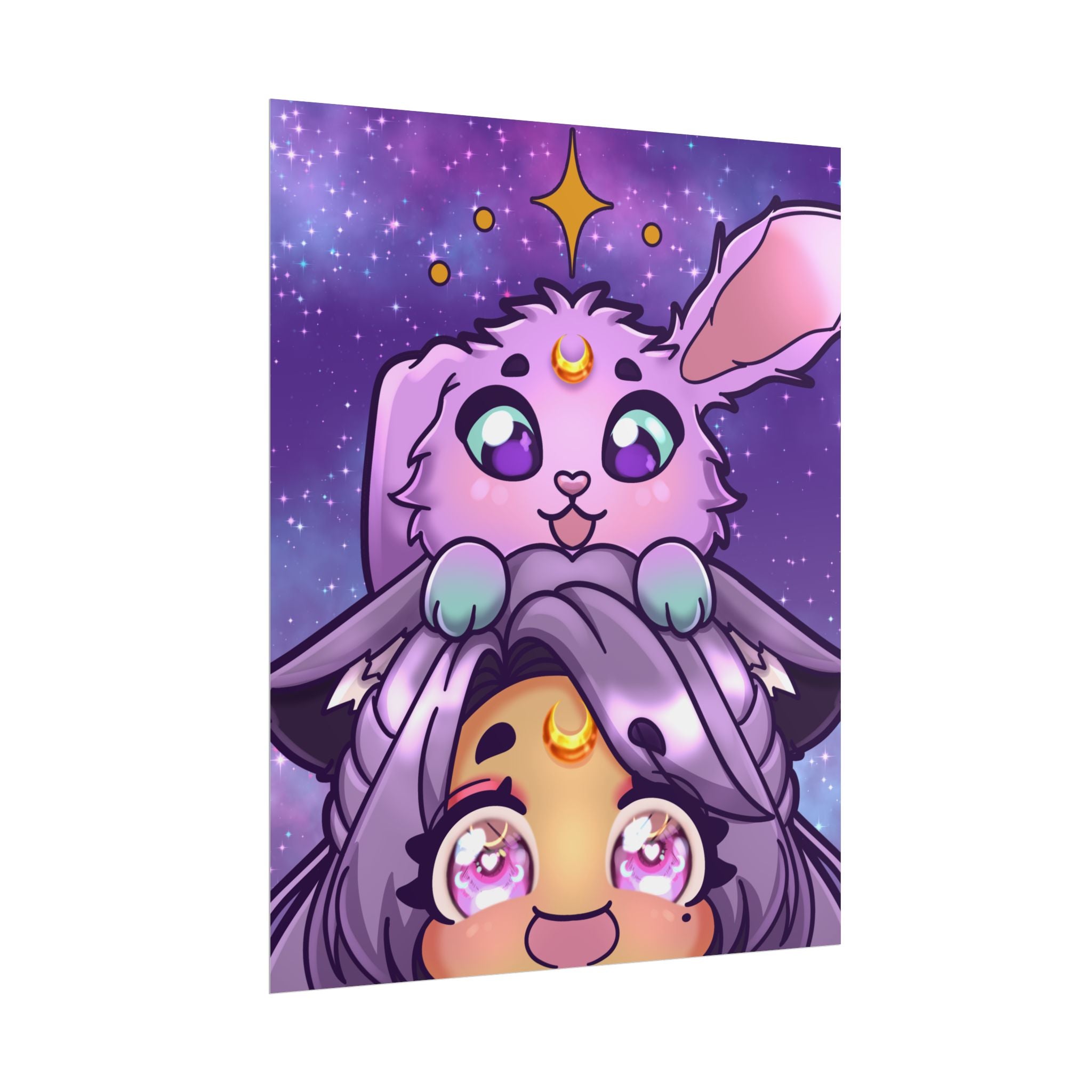 MoondustLeo "Moon & Jupiter" Poster