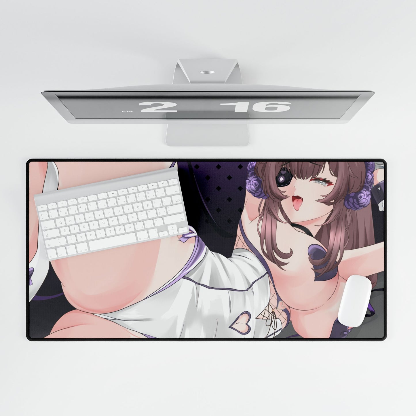 Canin Rose "Midnight Ribbons" Deskmat