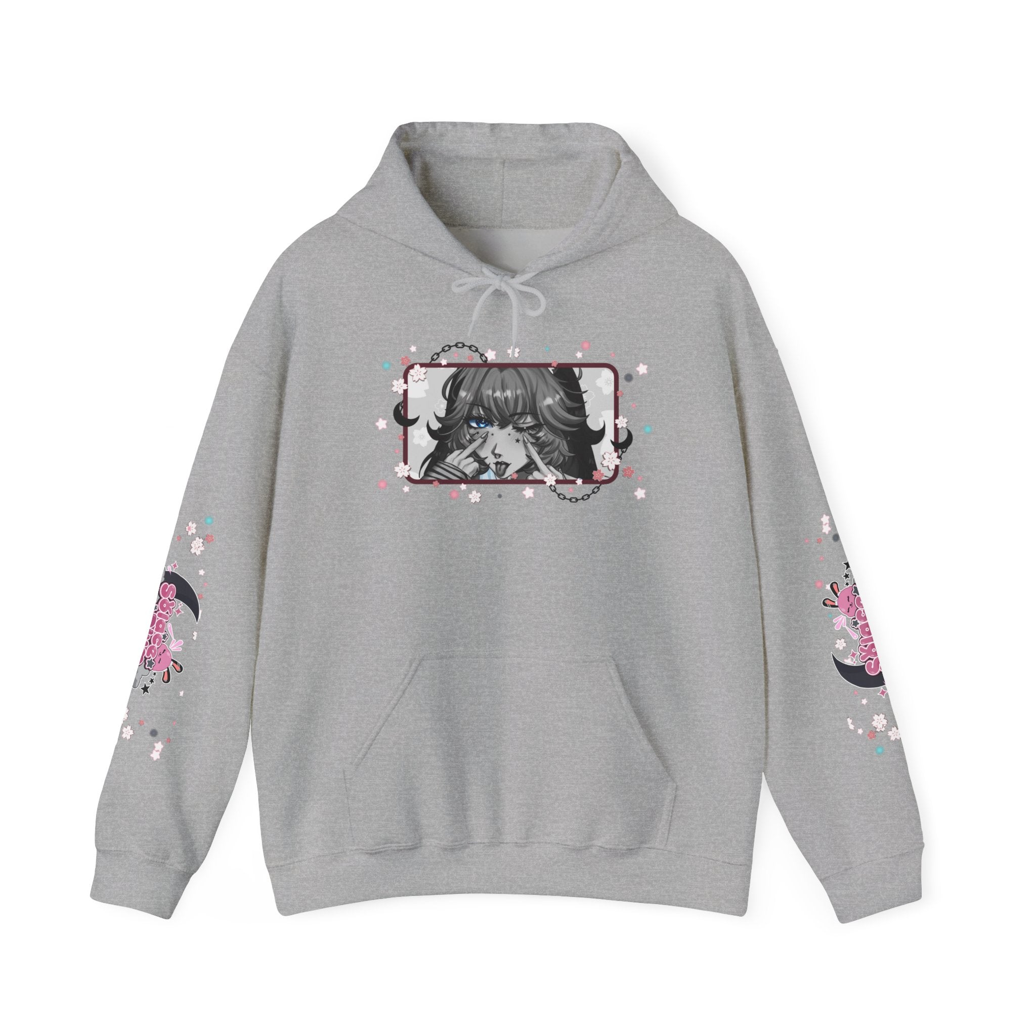 Solace Plum BW "Blep" Designer Hoodie