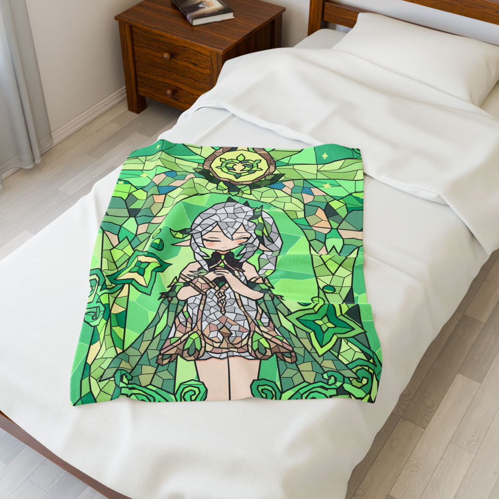 Nahida Plush Throw Blanket