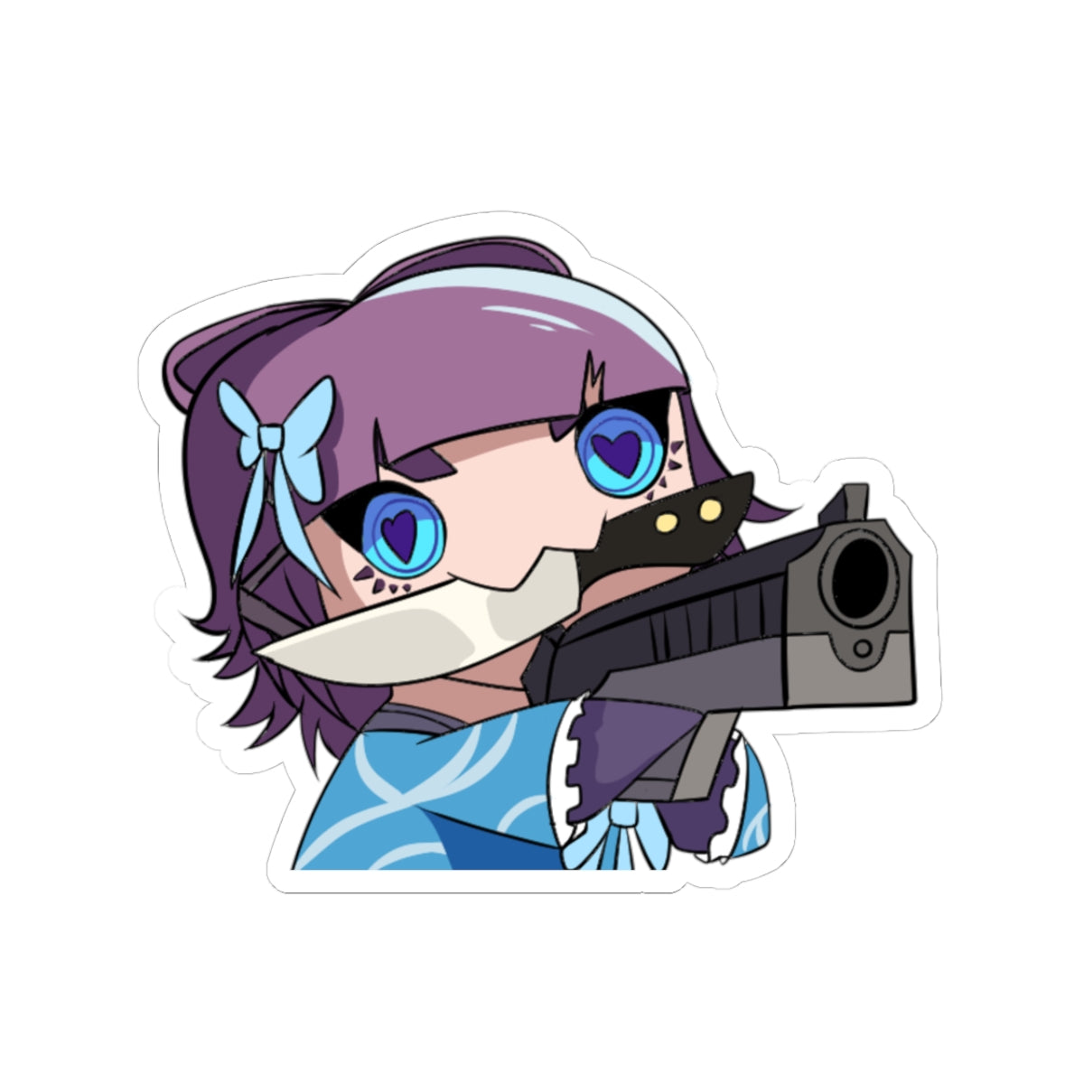 Nero Mariana With the Strap Gun Sticker