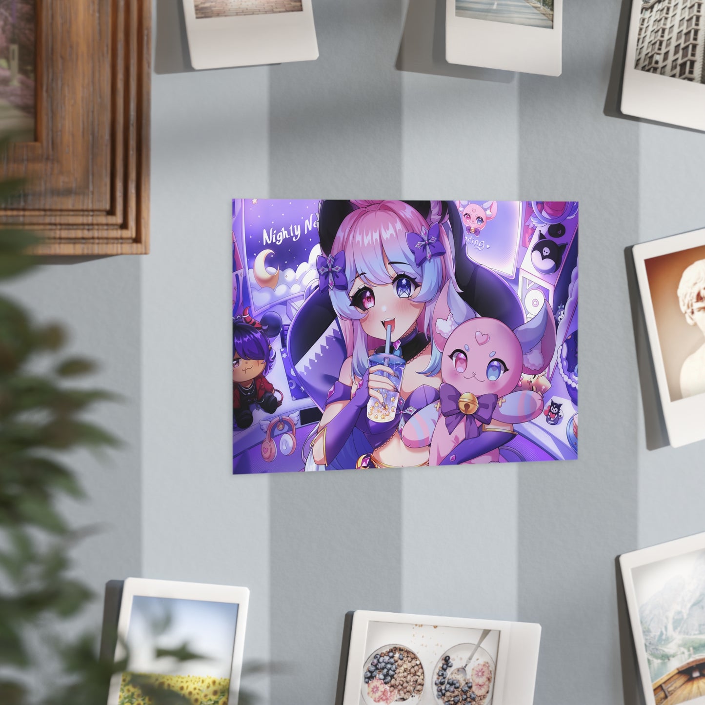 "Time to Stream!" Nighty Neko Print