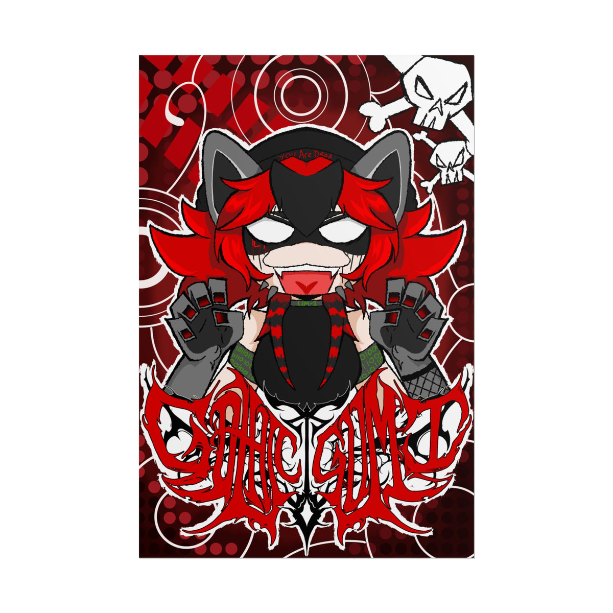 Gothic Gumi "Rawr" Poster