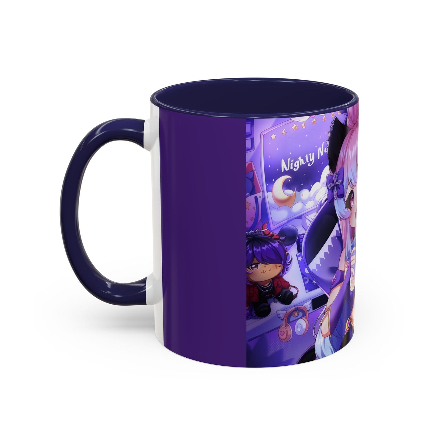 "Time To Stream!" Nighty Neko Mug