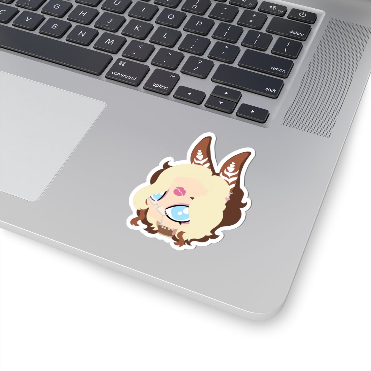 Lady Latte Stare Sticker