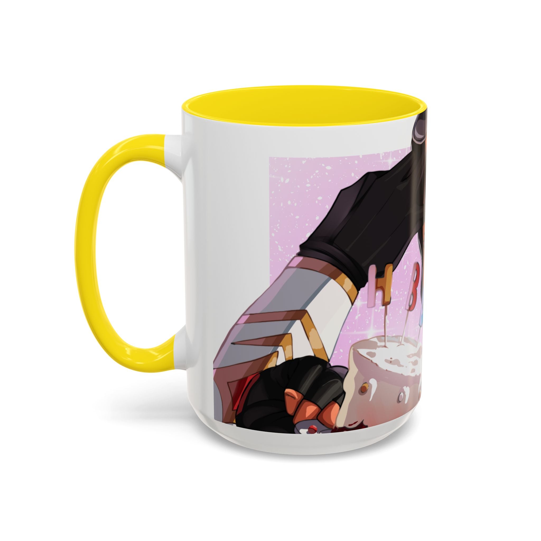 LadyKnightLynk "HBD" Accent Mug