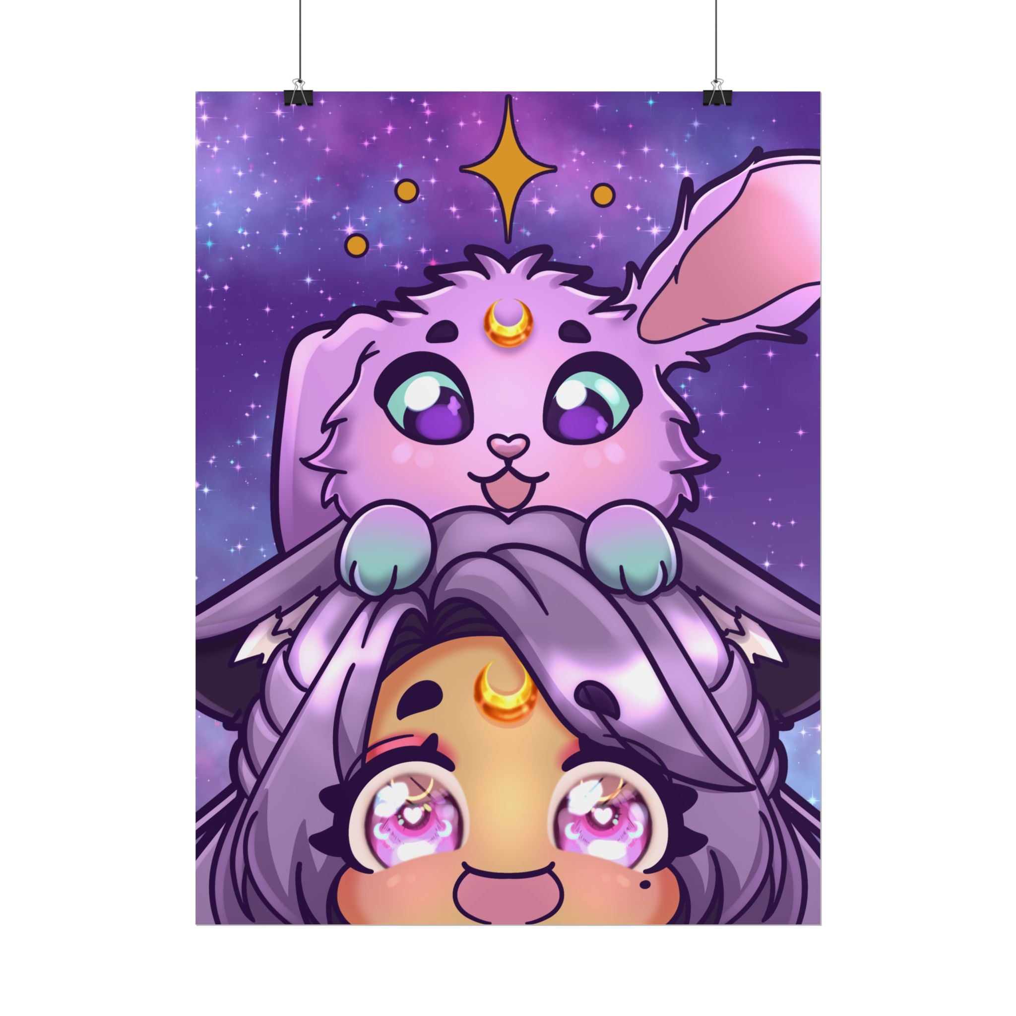 MoondustLeo "Moon & Jupiter" Poster