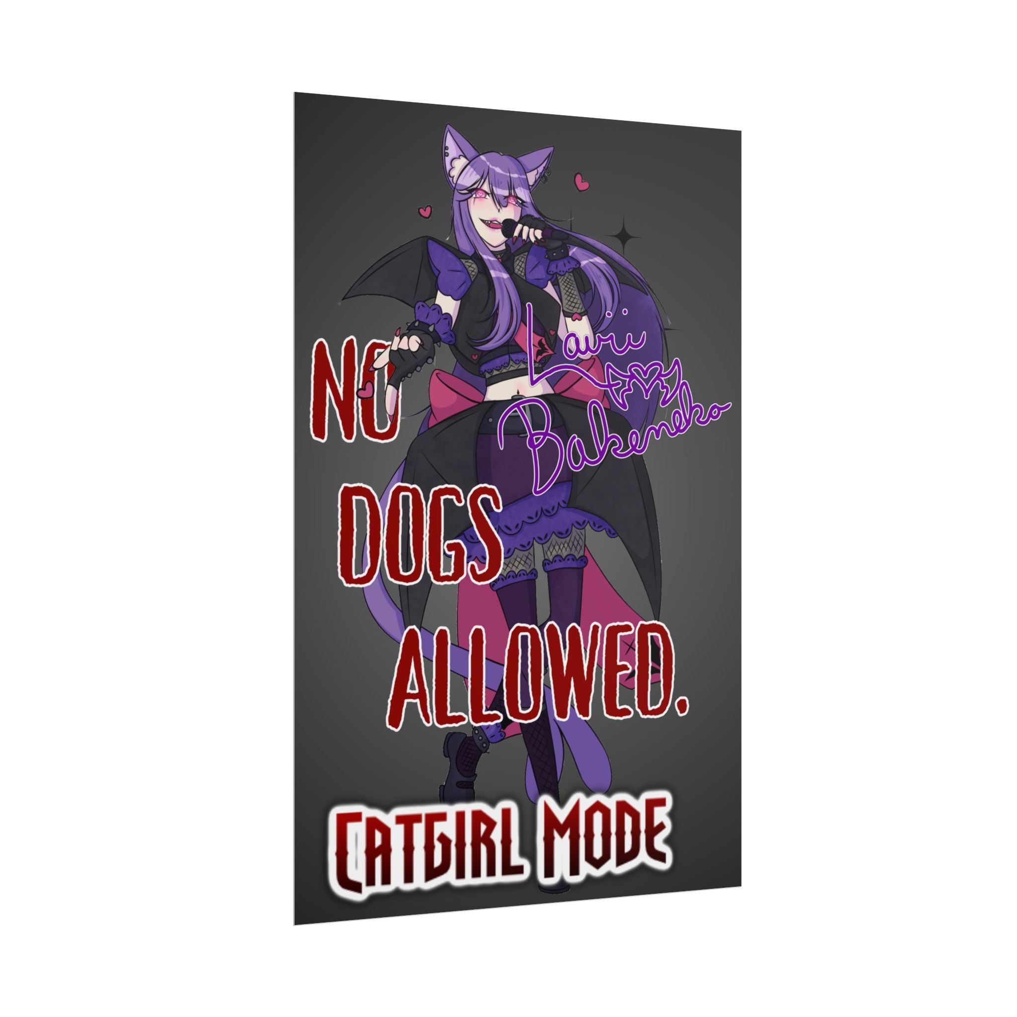 Lavii Bakeneko "No Dogs Allowed" Poster