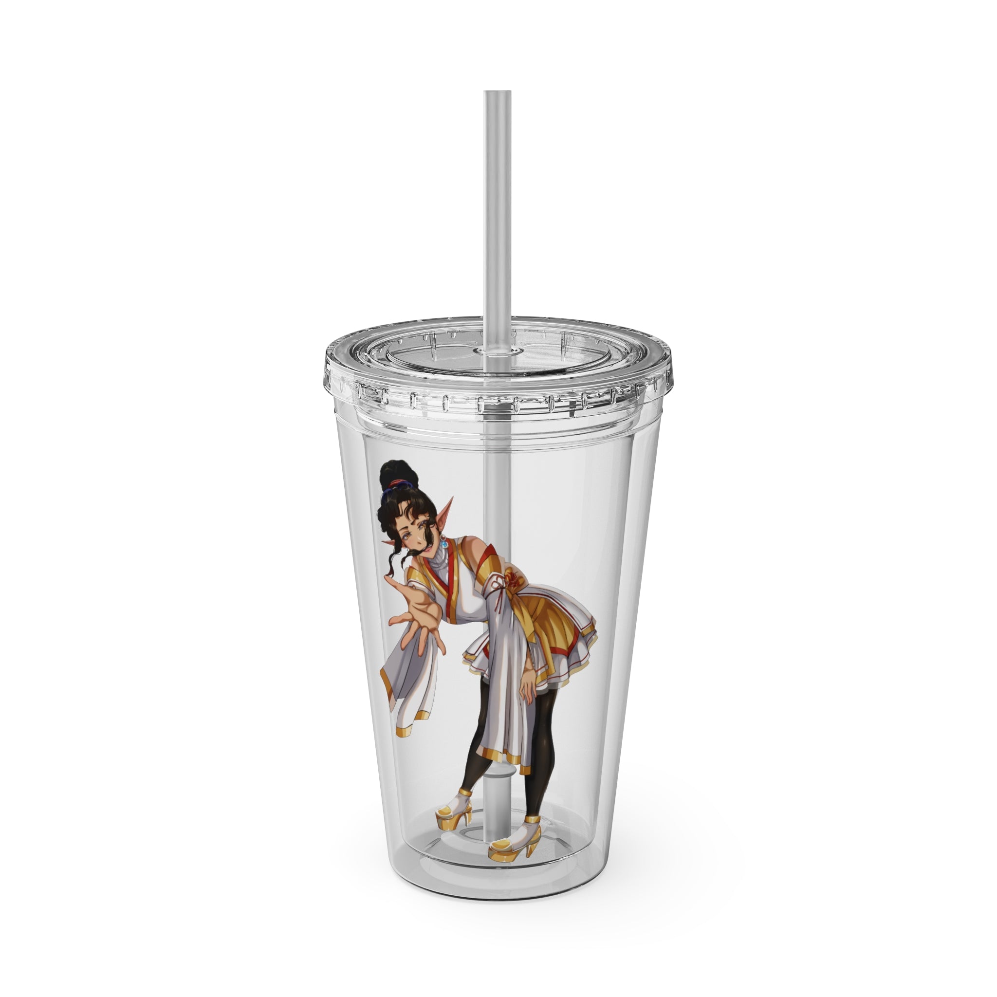 LadyKnightLynx "Reaching Out" Acrylic Tumbler