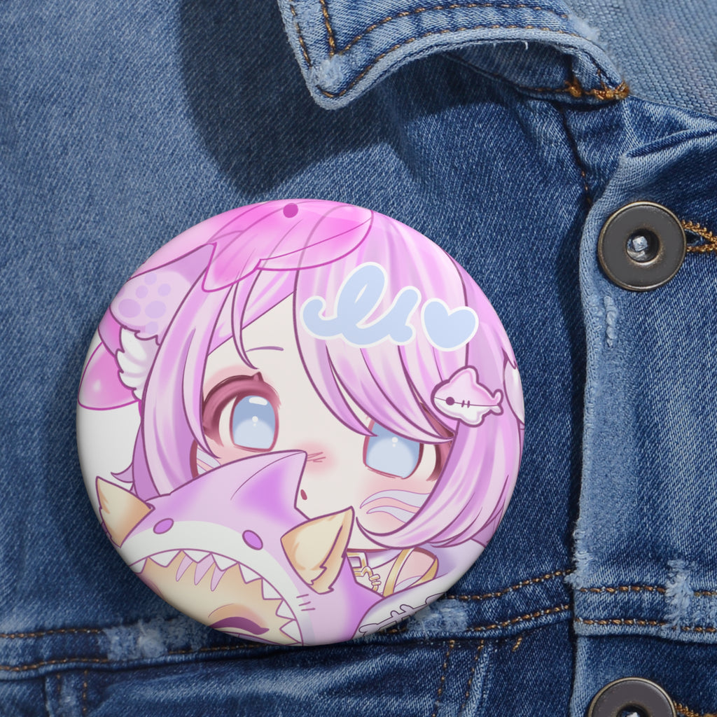 Pwupcakie "Blushie" Pin Button