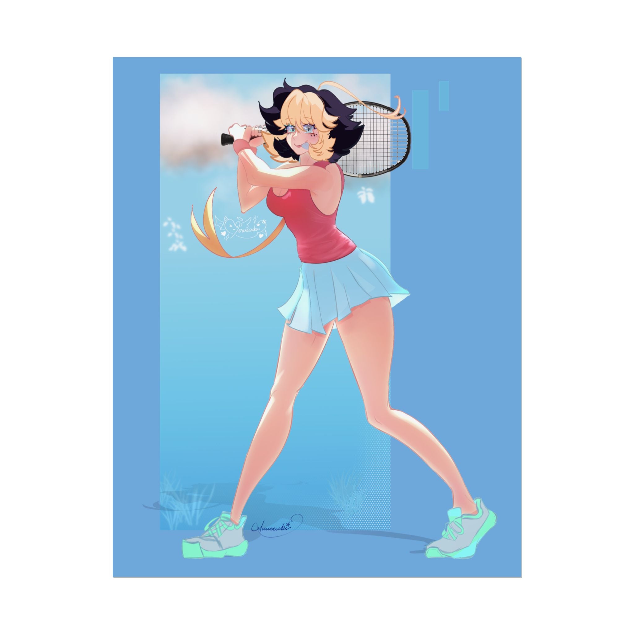 Meruccubi Tennis Poster