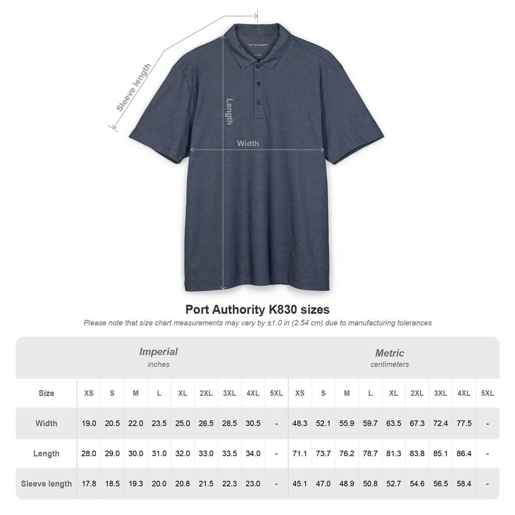 1 Gray Parse Polo
